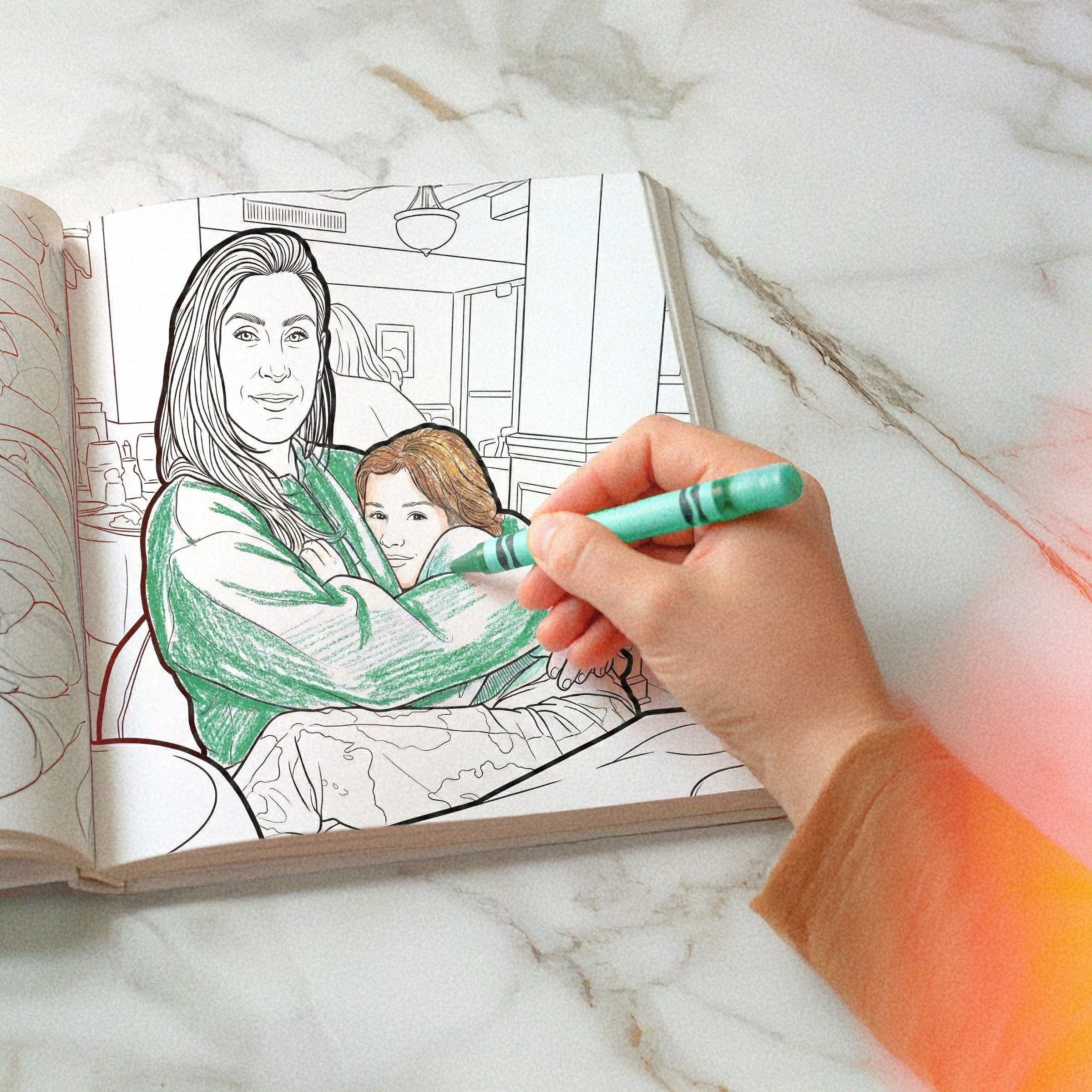 Custom Memory Coloring Book